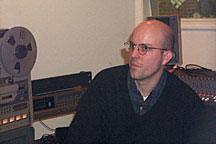 paul in the studio